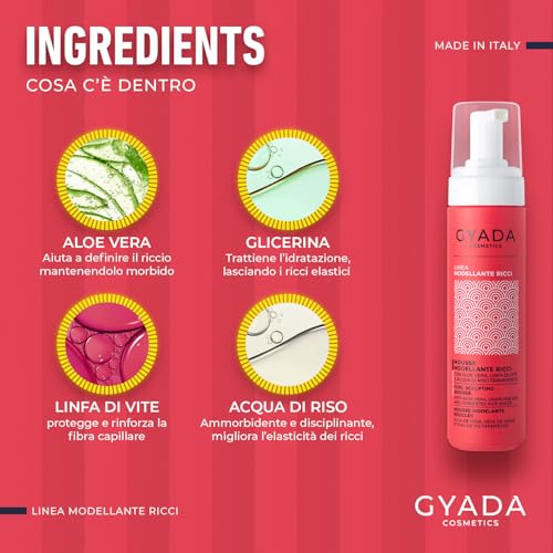 Gyada Cosmetics - Mousse Modellante Ricci Schiume & Mousse 200 ml unisex - 6