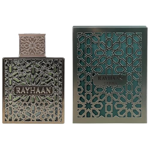 Image of Rayhaan Terra - Spicy, Woody, Amber, Oriental - Eau de Parfum Spray Long-Lasting Fragrance for Unisex, 3.4 Ounce / 100 ml