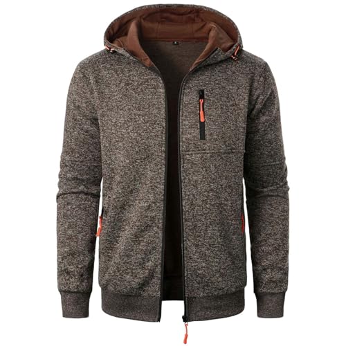Uillui Mens Active Zip up Hoodie Lightweight Casual Long Sleeve miniatura 2