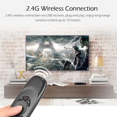 Buy VOOCME 4in1 Air Mouse Remote, Wireless Keyboard with Color Backlight, Motion Detection, 2.4G Wireless, Compatible with Windows, macOS, Android, Linux, Smart TV, Laptops Online at Low Prices in India - Amazon.in - Image 3
