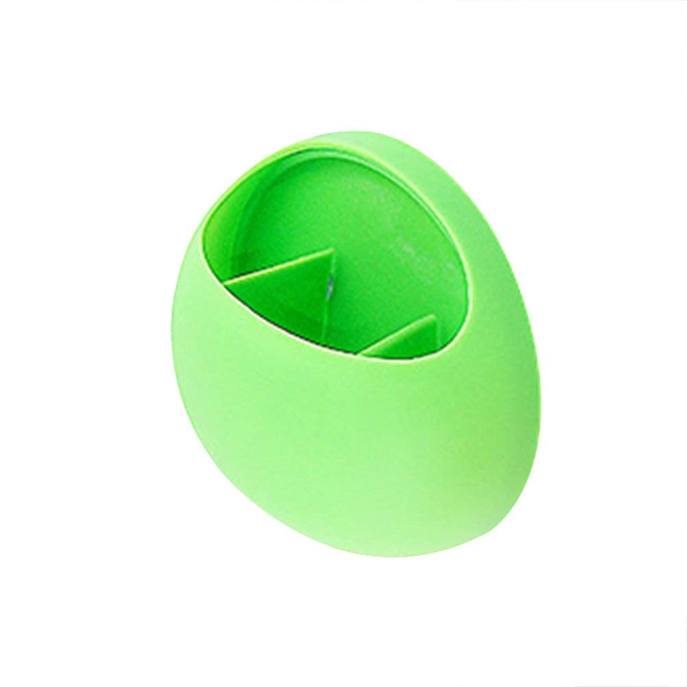 Soporte para cepillo de dientes de pared con ventosa, soporte para baño, cocina, color verde