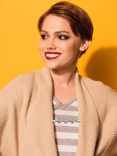 12 Pieces Dresses Shirt Brooch Collar Chain Pins Sweater Shawl Clips Retro Vintage Cardigan Clips For Women Girls (Retro Style) #TOP1