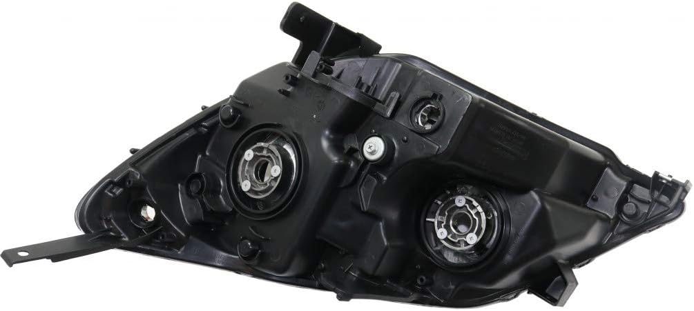 CarLights360: For Honda Odyssey Headlight Assembly 2005 2006 2007 Passenger Side w/Bulbs Black Housing For HO2519108