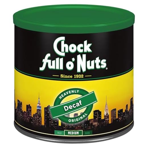 Chock Full o' Nuts Ground Coffee - Heavenly Original Decaf, 24 oz Can