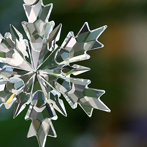 2022 Annual Limited Edition Ornament Crystal Snowflake Christmas Tree Hanging Pendant For Loved One(Clear) #TOP4