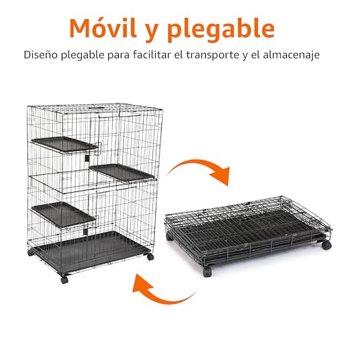 Jaula grande para gatos de interior ideal para salones y terrazas protegidas 5