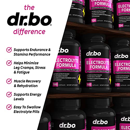 Electrolyte Pills Supplement Salt Tablets - Electrolytes Capsules With Potassium, Magnesium, Sodium, Chloride, Calcium Replacement For Keto, Cramps & Rehydration Salts Supplements - 100 Hydration Caps #TOP2