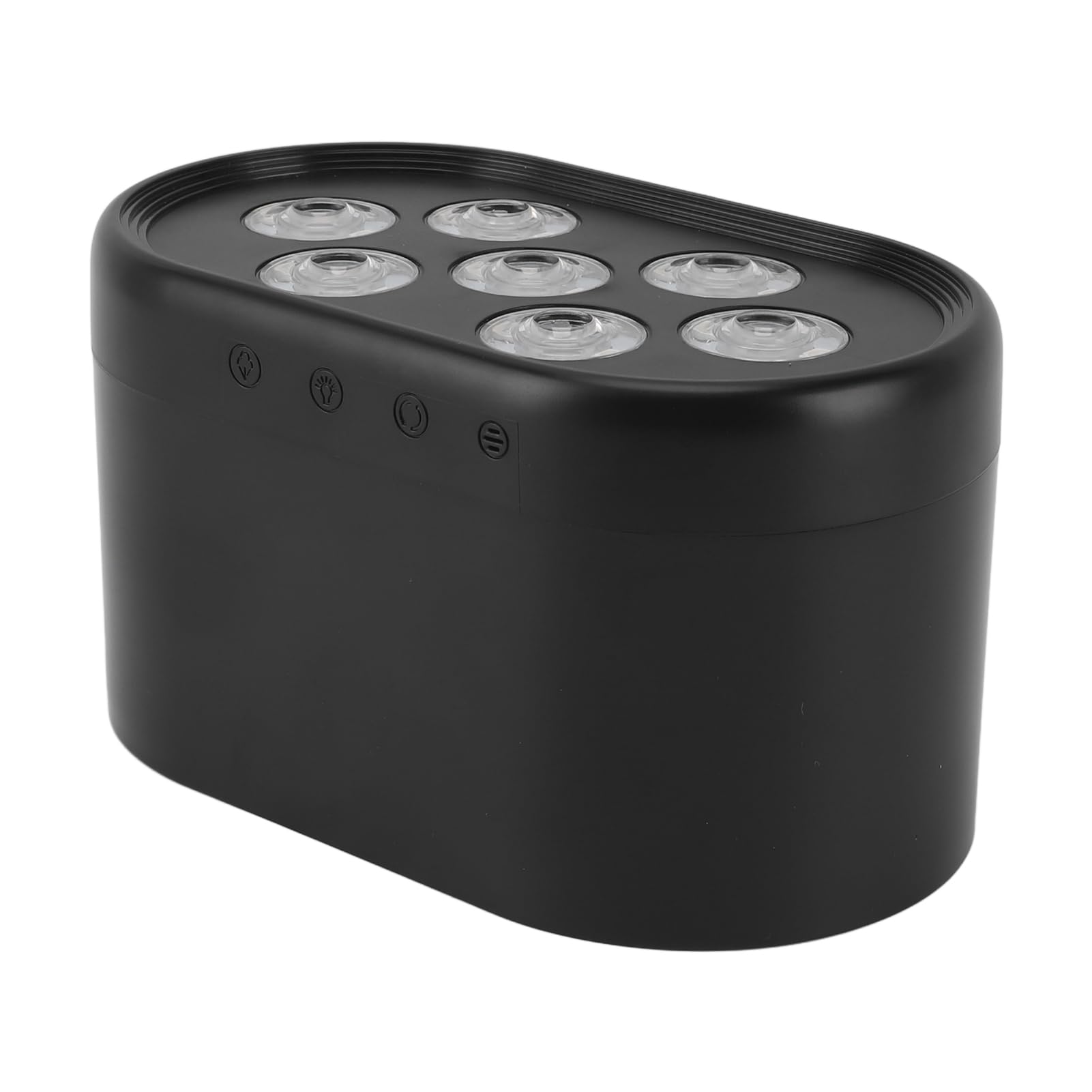 Asixxsix Umidificatore Multifunziole con Diffusore di Oli Essenziali con Effica di Luce Dinamici, Timer e Regolazione della Temperatura Spegnimento Automatico Macchine per Aromaterapia (BLACK)