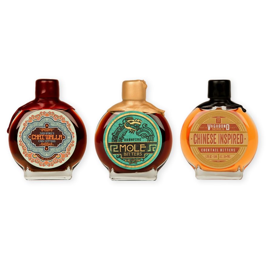 Miniatura 3 de Dashfire Bitters Colección Vagabond #1  Vintage Orange No.1 Chai y Mole Bitters  Juego de 3 unidades