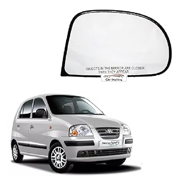 Car Styling - Right Driver Side View Mirror Glass Plate compatible with Hyundai Santro Xing 2005-2014 Model