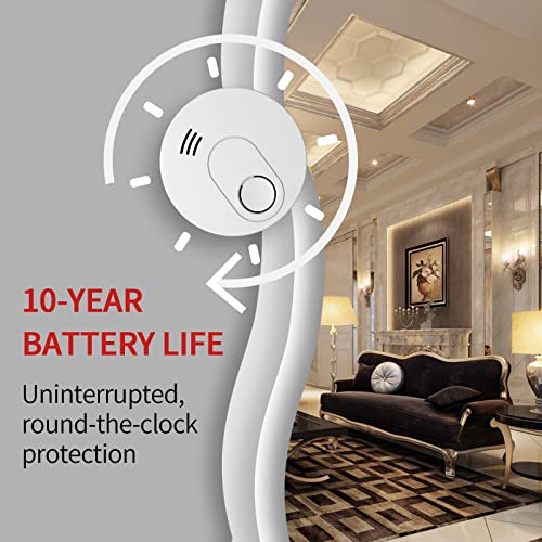 SITERWELL Smoke Detector 10 Years Life Time Battery Operated, Smoke