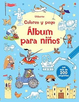 Paperback Álbum para niños. Coloreo y pego [Spanish] Book