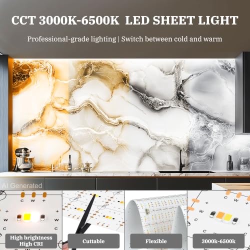 4 Pack Placas LED de Iluminación 3000K-6500K 24V 36W miniatura 3