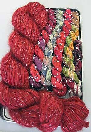 Artyarns Shawl for All Seasons Kit (Knit/Crochet) (Red Carpet)