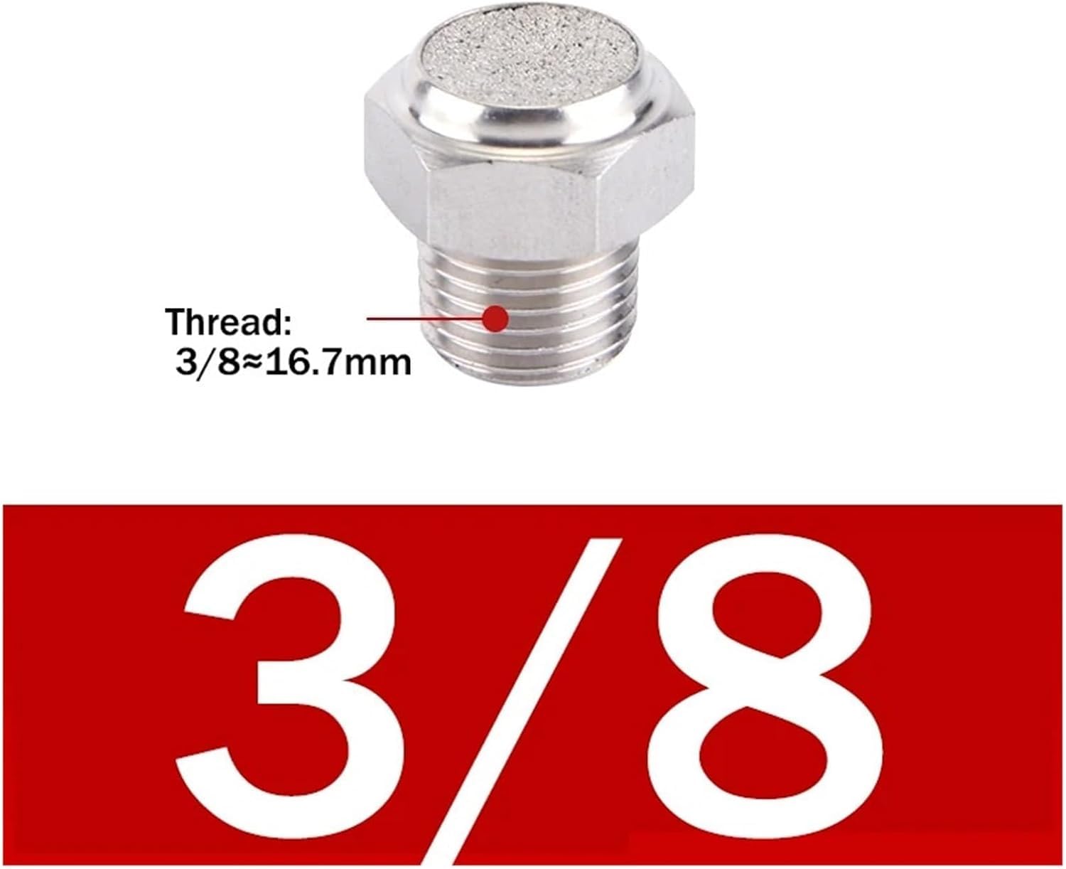 Luftgeräuschfilter, 10 Stk | 304 SS pneumatischer Auspuff-Schalldämpfer-Anschluss(Bt-03)