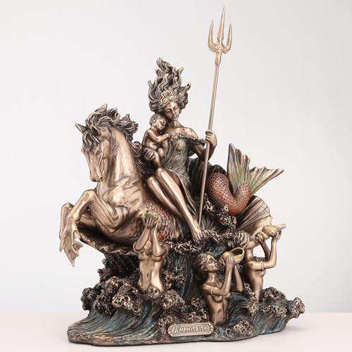 Figura Decorativa Amphitrite Diosa Griega del Mar 24 cm miniatura 2