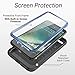 YOUMAKER Case for iPhone 8 Plus & iPhone 7 Plus, Full Body with Built-in Screen Protector Heavy Duty Protection Shockproof Slim Fit Cover for Apple iPhone 8 Plus 5.5 Inch - Blue