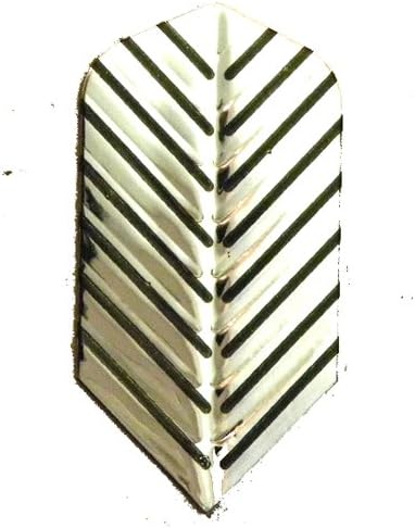 25 Sets #3273 AmeriThon Silver/Black Feathery Embossed Dart Flights