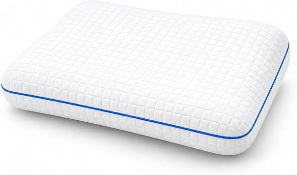 CoolSense Cooling Memory Foam Pillow, Dual-Sided Cool-Touch & Bamboo Blend Cover, 55D High-Density Foam, Ergonomic Neck Support for Hot Sleepers for Hot Flush & Night Sweats