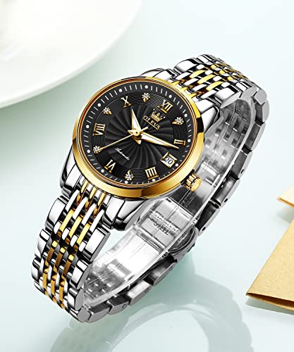 Image of OLEVS Womens Automatic Watch Diamond Fashion Luxury Dress