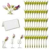 Serviettenhalter in Rosenstiel-Optik, handgefertigter Servietten-Twister, dekorative Blumen-Serviettenhalter aus Kunststoff für Tischdekoration (50,1)
