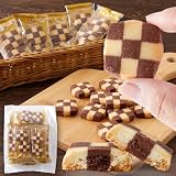 天然生活 湘南生まれのチェッククッキー (36枚入り) ココアクッキー チョコレートクッキー 焼菓子 お菓子 スイーツ クッキー ビスケット おやつ シェア 個包装 大容量