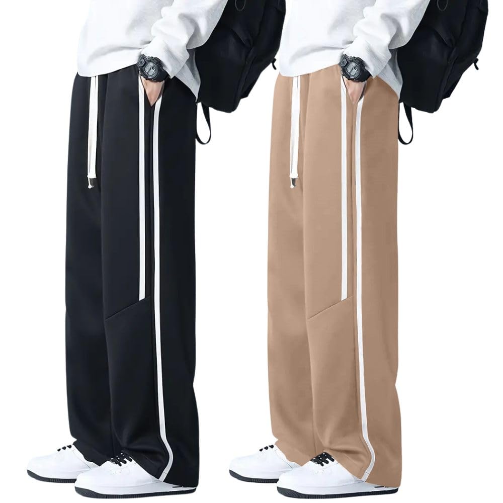 GRECIILOOKS Korean Style Track Pants for Men – Loose Fit Lycra Cargo Joggers | Trendy Gym & Streetwear Bottoms with Utility Pockets (Available in Plus Size and Combo Pack of 2) GRECIILOOKS Korean Style Track Pants for Men – Loose Fit Lycra Cargo Joggers | Trendy Gym & Streetwear Bottoms with Utility Pockets (Available in Plus Size and Combo Pack of 2)