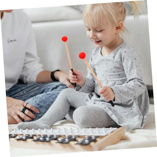 Set Levemolo de Baquetas para Estudiantes con Soporte, Agarre Cómodo y Diseño Duradero para Tambores de Lengüeta, Marimba y Xilófono miniatura 5
