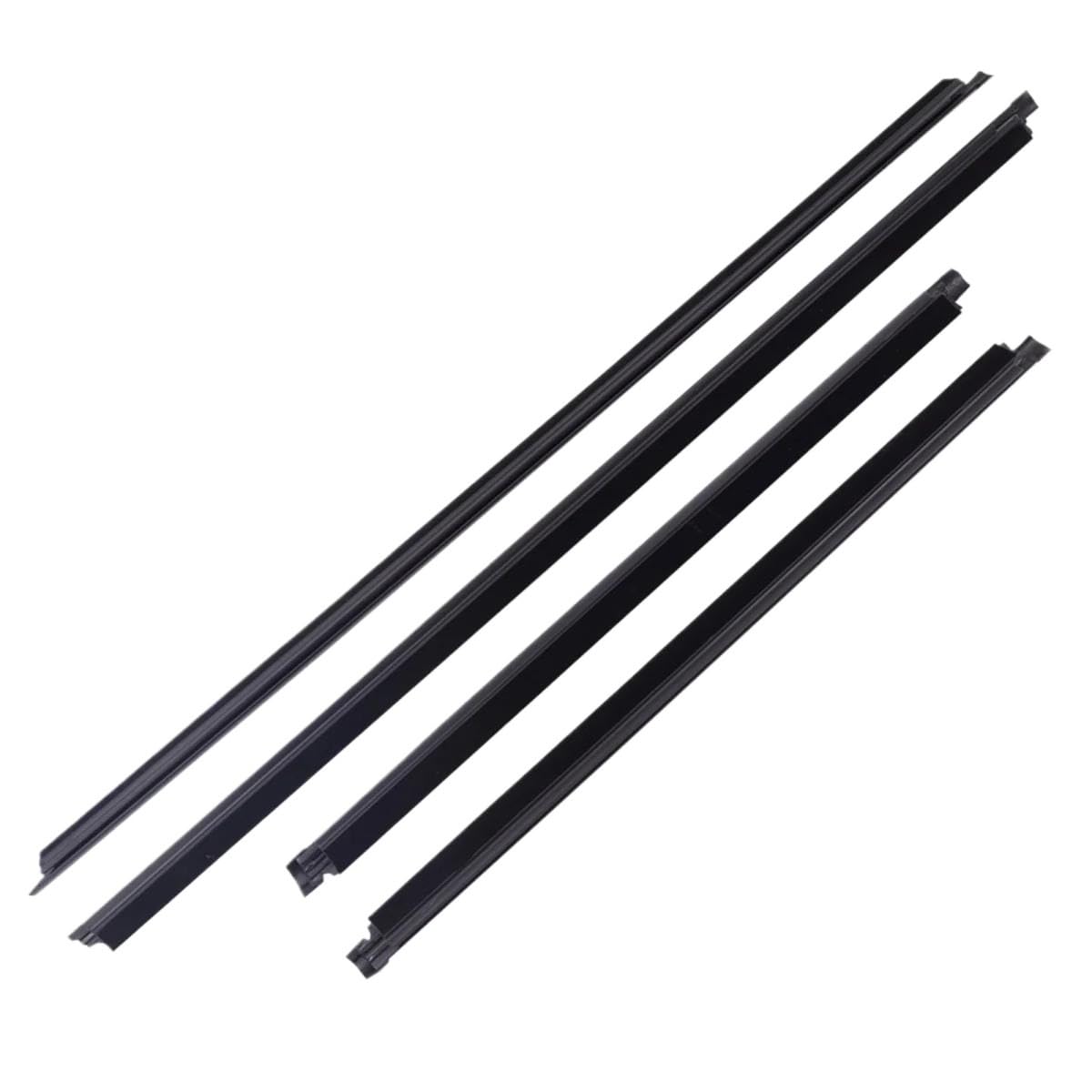 Hlwxmdz One Color For Hyundai For Click For Getz 2006-2011 82210-1C001 82220-1C001 83210-1C001 83220-1C001 4Pcs Car Window Weatherstrip Black Car Window Seals