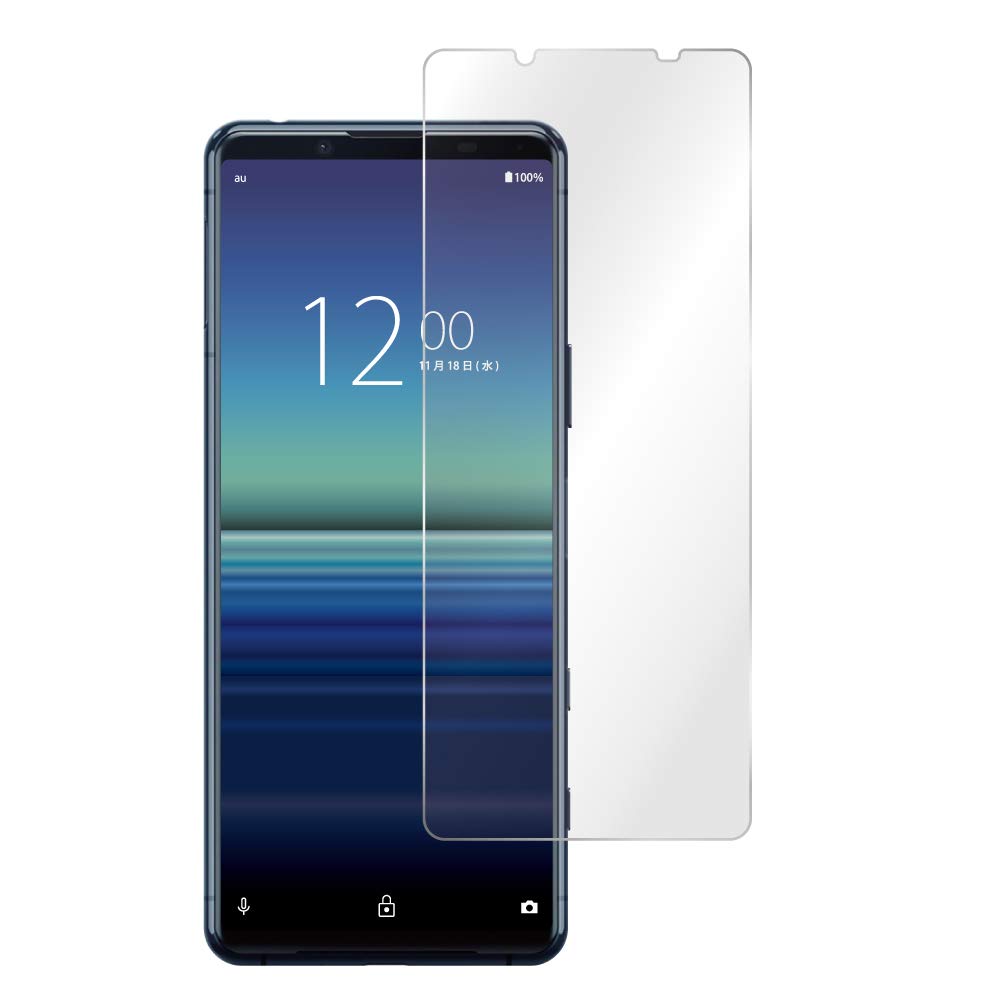 傷少XPERIA 5 II SOG02(B)液晶保護ガラス付 SIMロック解除済
