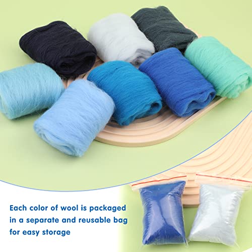 Wonvoc WR-8-BU Needle Felting Wool 80 G thumb #2