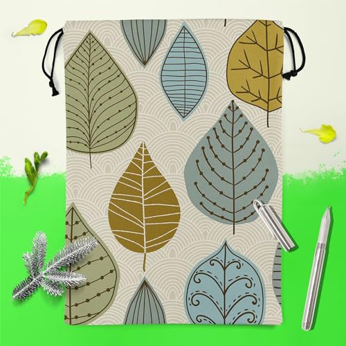 Image of ArtzFolio Autumn Leaf D1 | Reusable Sack Bag | Bag for Gym, Storage, Vegetable & Travel
