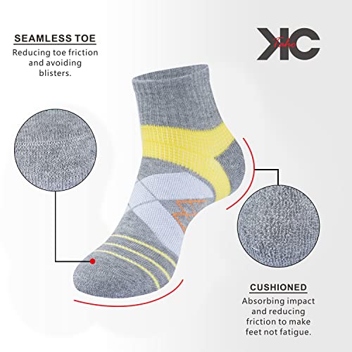 Buy KCTAHO Compression Quarter Socks 4 Pairs for Men and Women 1623