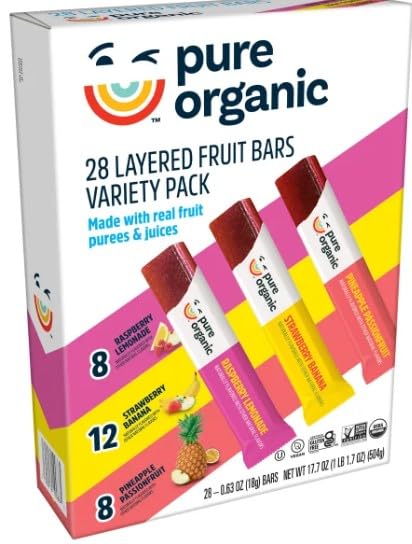 Pure Organic Layered Fruit Bars Variety Pack 28 Count
