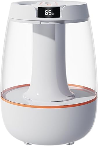 Humidificador para dormitorio, humidificador de niebla fría de 3 litros, humidificación silenciosa de doble boquilla con una luz nocturna relajante.