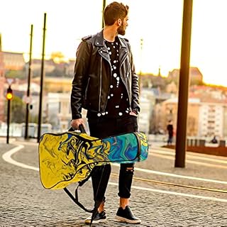 Housse imperméable pour guitare acoustique avec double bandoulière et poche Motif art abstrait, Multicolore 02, 42.9×16… - Les Beatles, Paul McCartney, John Lennon, RIngo Starr, George Harrison Housse imperméable pour guitare acoustique avec double bandoulière et poche Motif art abstrait, Multicolore 02, 42.9x16… – Image 6