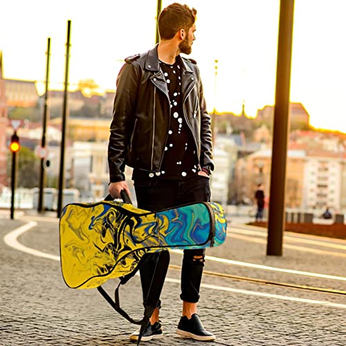 Housse imperméable pour guitare acoustique avec double bandoulière et poche Motif art abstrait, Multicolore 02, 42.9×16… - Les Beatles, Paul McCartney, John Lennon, RIngo Starr, George Harrison Housse imperméable pour guitare acoustique avec double bandoulière et poche Motif art abstrait, Multicolore 02, 42.9x16… – Image 7