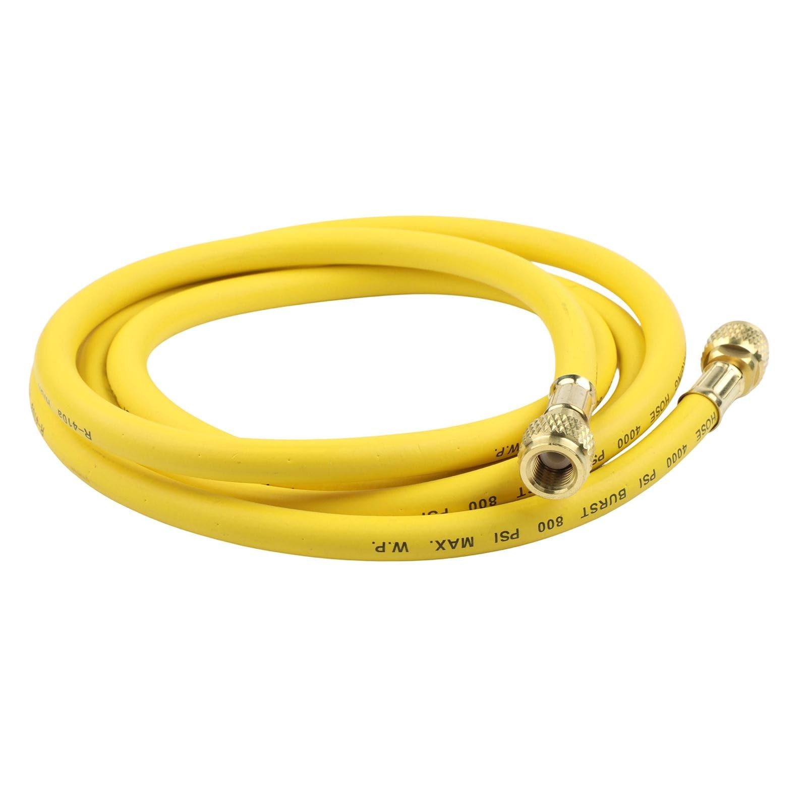 FACAIIO Regolatore di pressione industriale in ottone azoto per G5/8 CGA580, tubo da 2 m, ingresso 1-200 bar, uscita 1-60 bar, portata 25/h con manometro