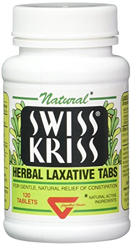 Image of Swiss Kriss Herbal Laxative Tablets, Gentle & Natural Laxatives for Constipation Relief for Adults & Children Over Age 6, Works in 6-12 Hours, Senna Laxative, 120 Tablets Total