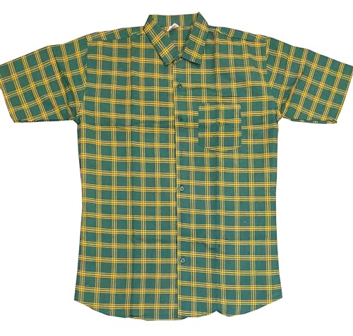 Image of Men's Self Design Casual Shirts Half Sleeves