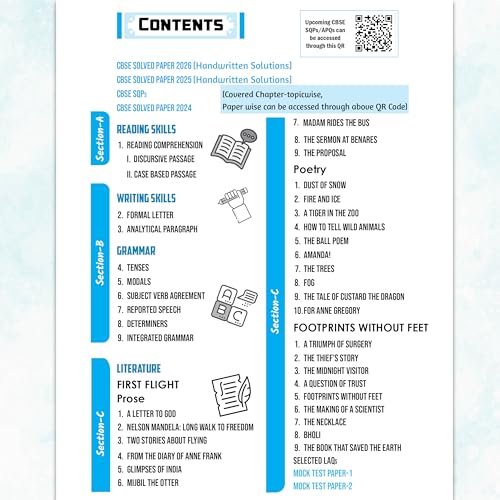 Image of PW CBSE Question & Concept Bank Class 10 English Language & Literature 2027 Chapterwise & Topicwise | NCERT Questions Concept Maps PYQs Mock Test 50% Competency Based Questions