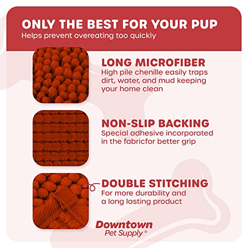 My Doggy Place - Microfiber Door Mat - Soft And Plush Pet Mat For Every Room Of The House - Dirt And Water Absorbent Mat - Washer & Dryer Safe Non-Slip Mat - Red - L - 36 X 26 In #TOP2