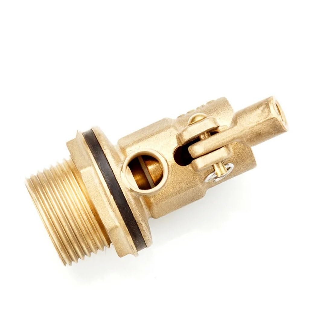 Válvula de flotador de latón de 1/2", 3/4" y 1", de acero inoxidable, for riego de tanques de expansión de agua fría y caliente.(1")