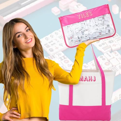 Bolsas para Juego Mahjong Americano CLYTTE Rosa miniatura 6