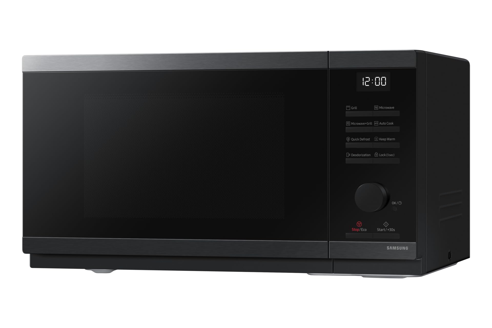 Samsung MG23DG4524AGE1 Micro-Ondes avec Gril, 23 L, 800 W, Noir