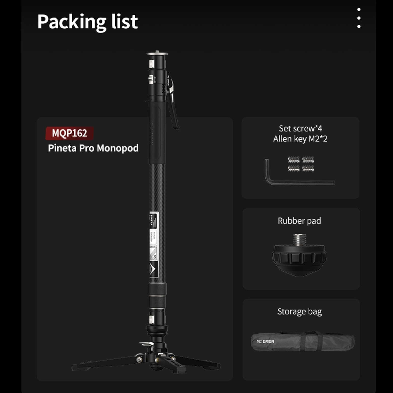 Amazon.com : YC Onion Pineta Pro Carbon Fiber Monopod with Pedal