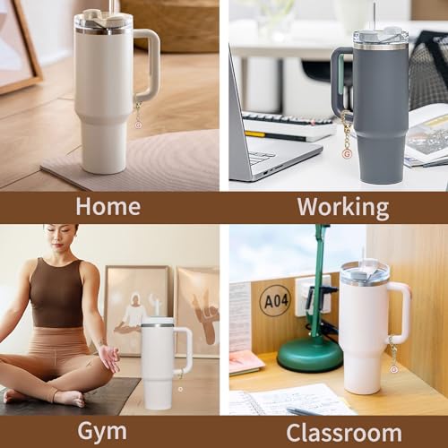 4PCS Stanley Cup Letter Charms - Name ID Handle Charms for Modern Tumblers, Fits All Water Cup Handles 7