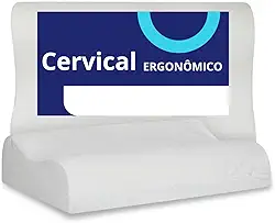 Travesseiro Cervical Ergonômico Confortável Correção De Postura Na Noite Alivio Para o Pescoço Maciez Ideal Para Uma Noite De Sono PREMIUM SYANG