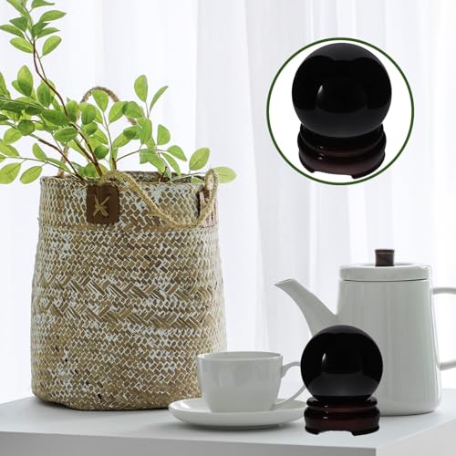 Sphère en Obsidienne Noire Véritable pour Décoration Table Chic - 8