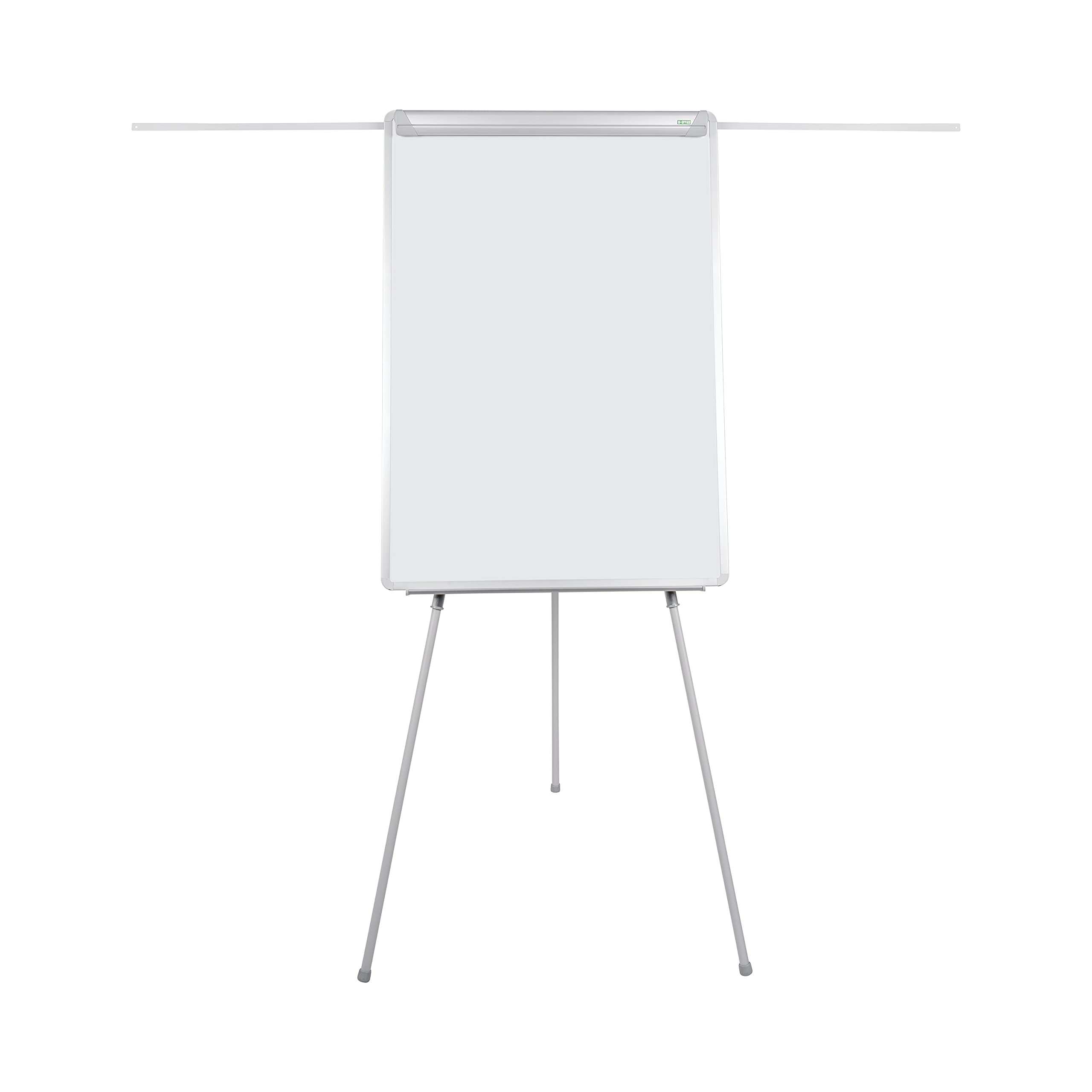 Bi-Office Lavagna Portablocco Earth, Cavalletto Treppiedi Eco-sostenibile Con Bracci Estensibili, Superficie In Acciaio Laccato Cancellabile a Secco Magnetica, 700 x 1000 mm (Euro)